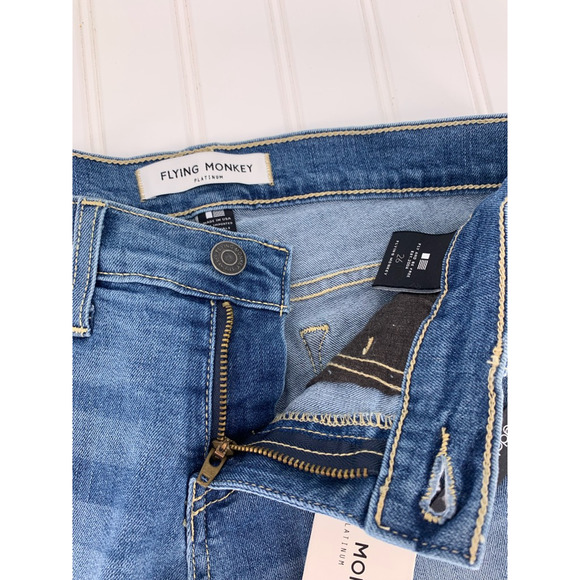 Flying Monkey Platinum Cut-Off Jean Shorts 26 New - Picture 3 of 12